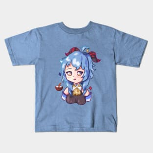 Ganyu cute chibi cocogoat - Genshin Impact Kids T-Shirt